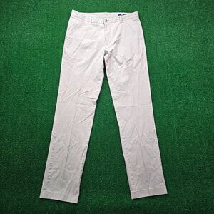 Vineyard Vines Breaker Pants Men 34x33 Beige Khaki Chino Golf Preppy Performance